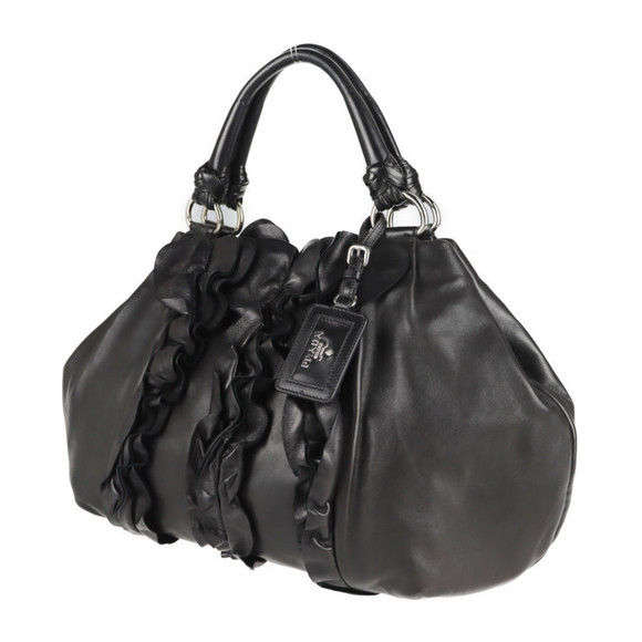 Prada Nero Leather Handbag Nappa - Picture 1 of 9